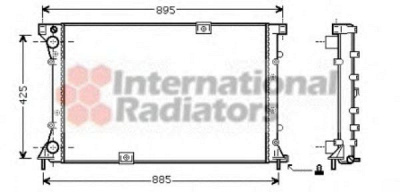 VAN WEZEL 43002313 -  Радиатор, охлаждение двигателя